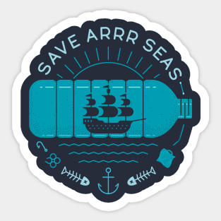 Save Arrr Seas Sticker